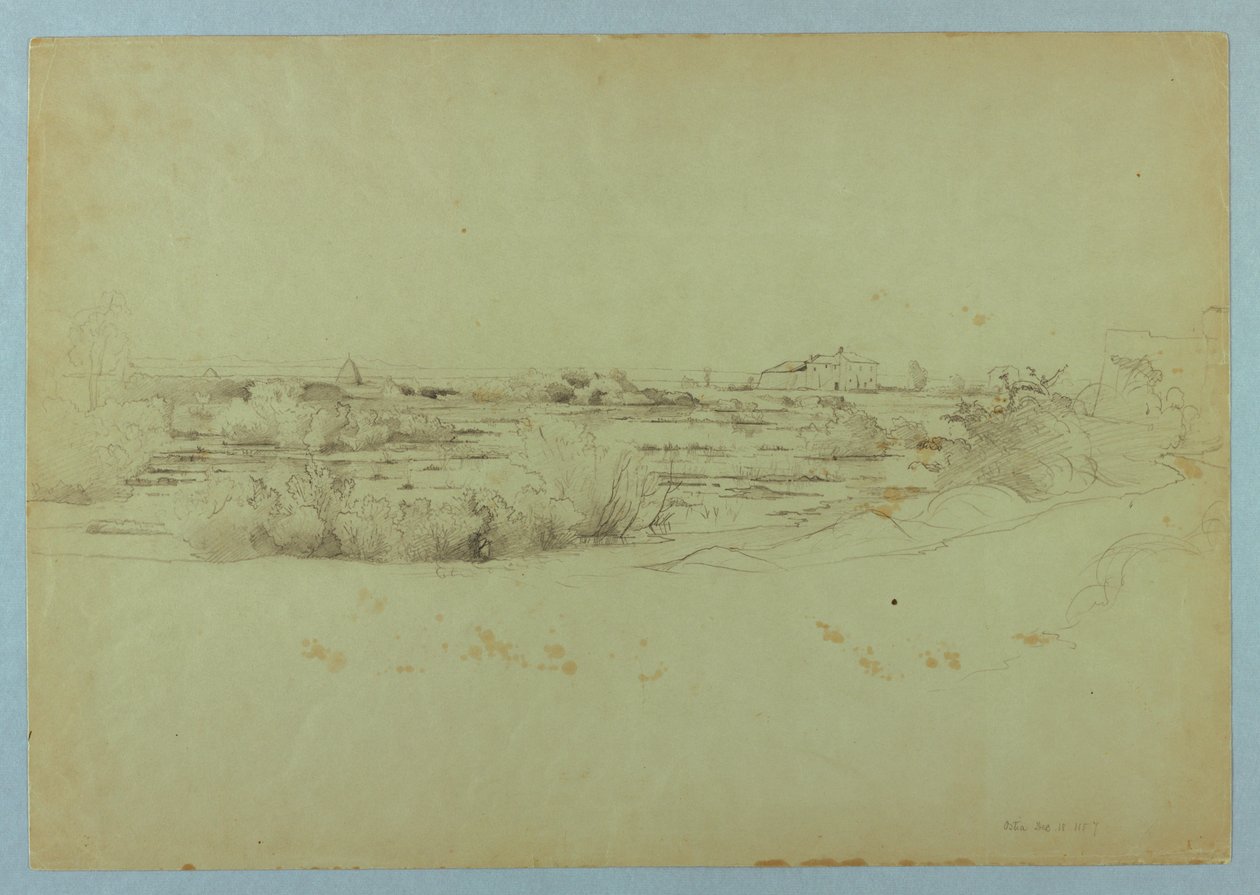 Studie einer Landschaft, Ostia, Italien von William Stanley Haseltine
