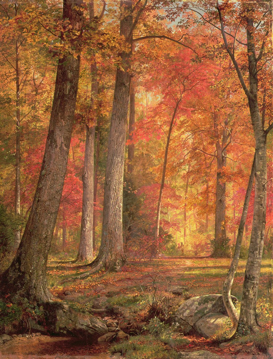 Pfad im Wald von William Trost Richards