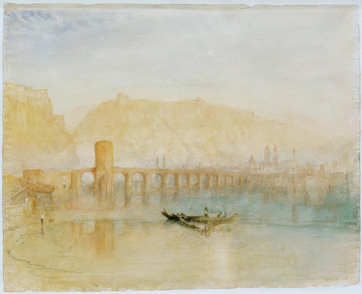 Die Moselbrücke in Koblenz von Joseph Mallord William Turner