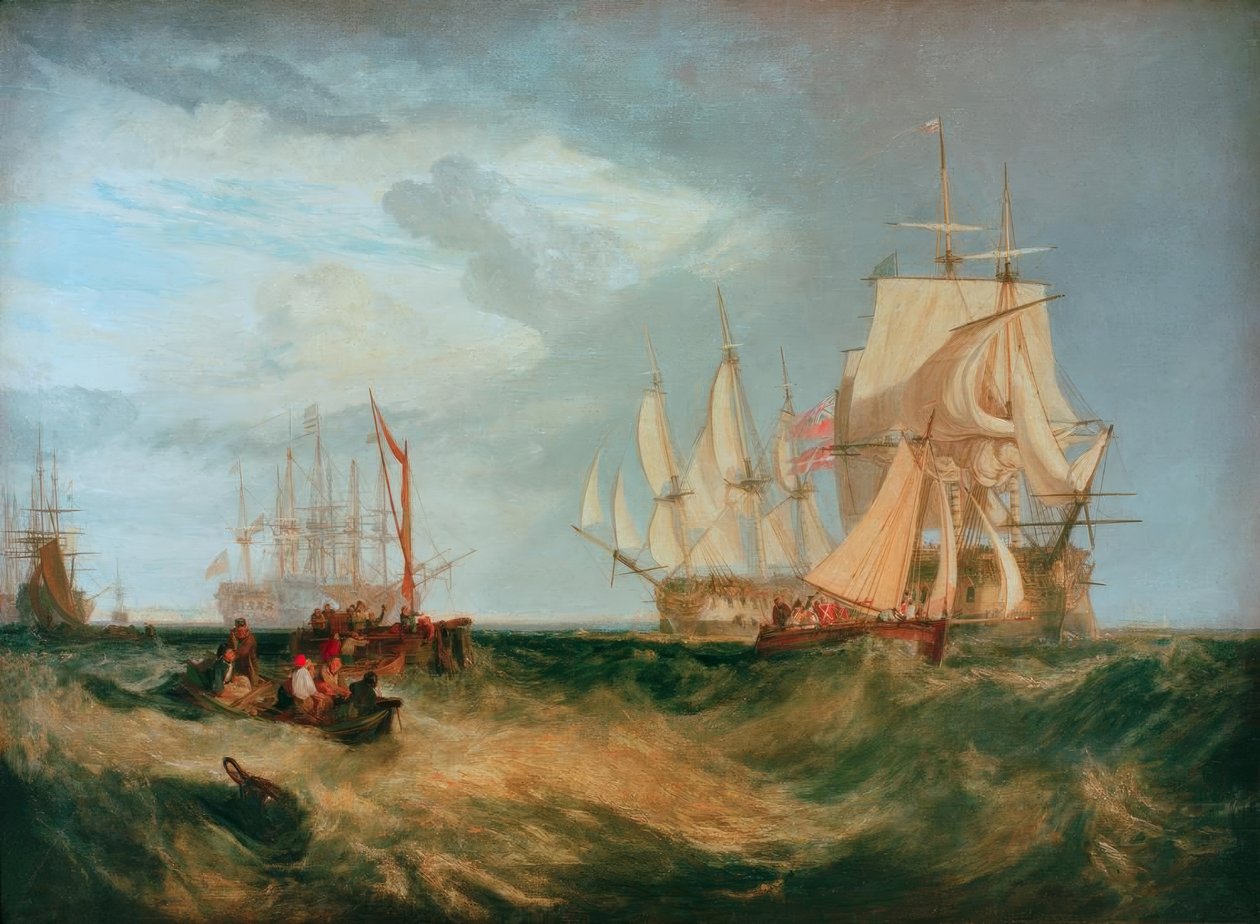 Spithead: Bootscrew birgt einen Anker von Joseph Mallord William Turner
