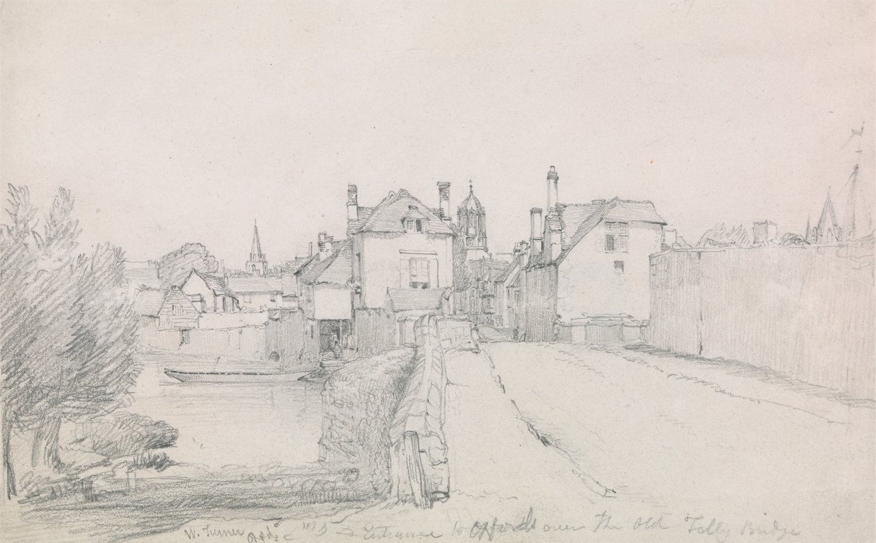 Oxford, Folly Bridge von William Turner of Oxford