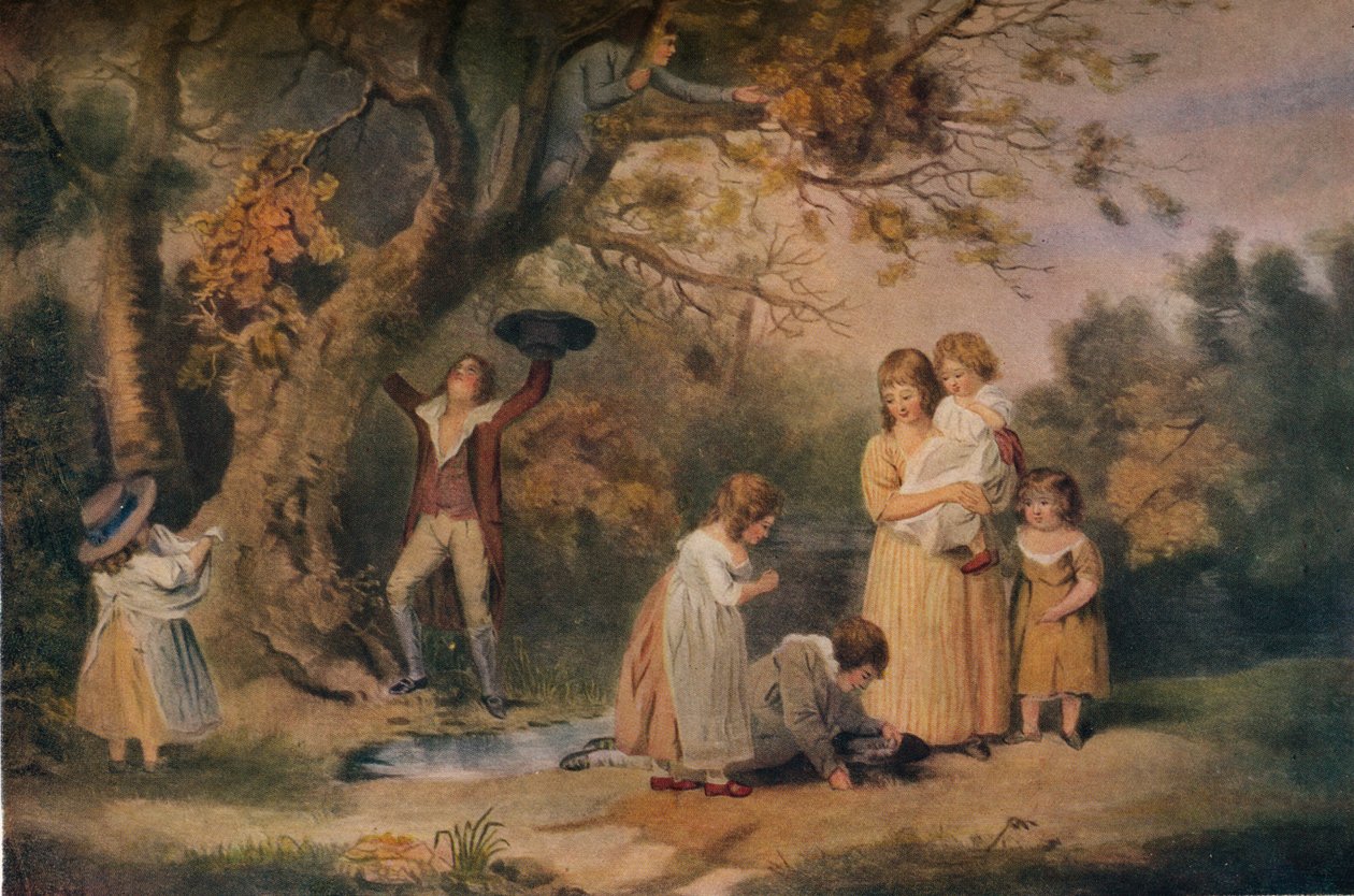 Kinder beim Vogelnestbau, 1789 von William Ward