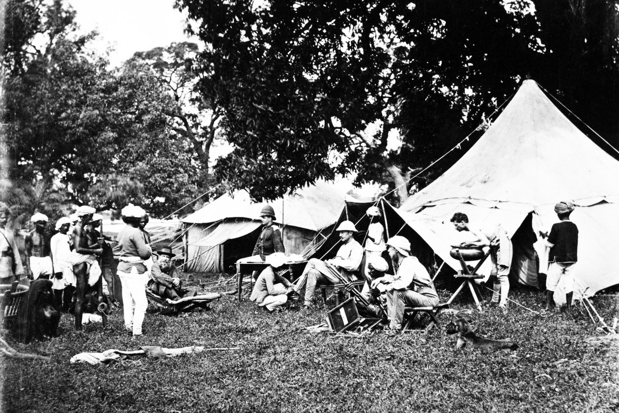 Britisches Indisches Armeelager, ca. 1860er Jahre von Willoughby Wallace Hooper
