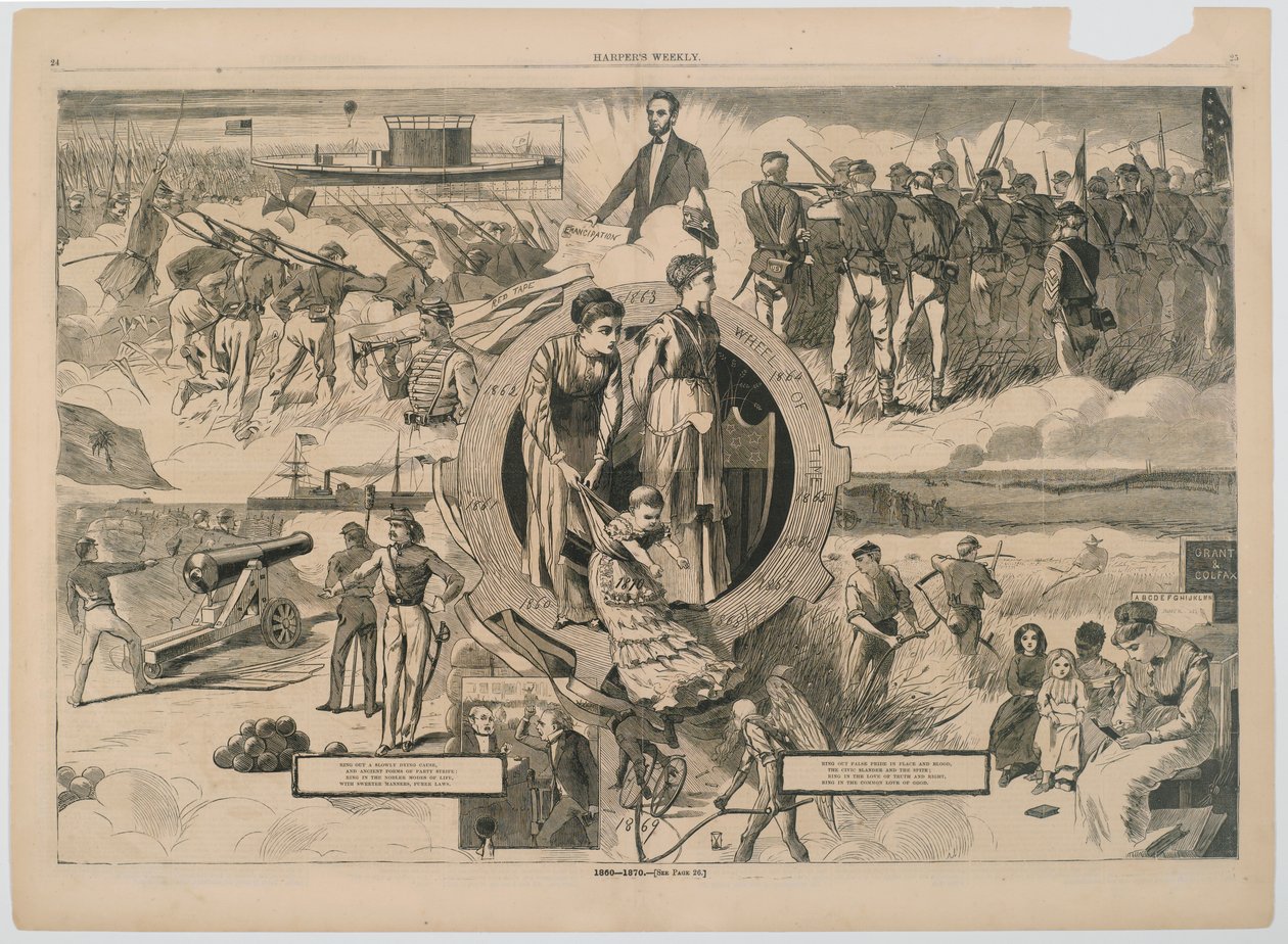 1860-1870, aus der Zeitschrift Harpers Weekly, 1870 von Winslow Homer