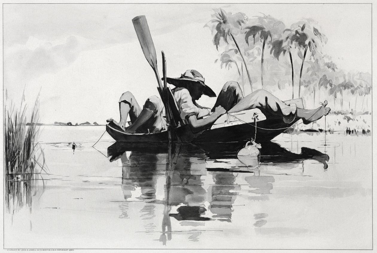 Eine Angelgesellschaft, 1890 von Winslow Homer