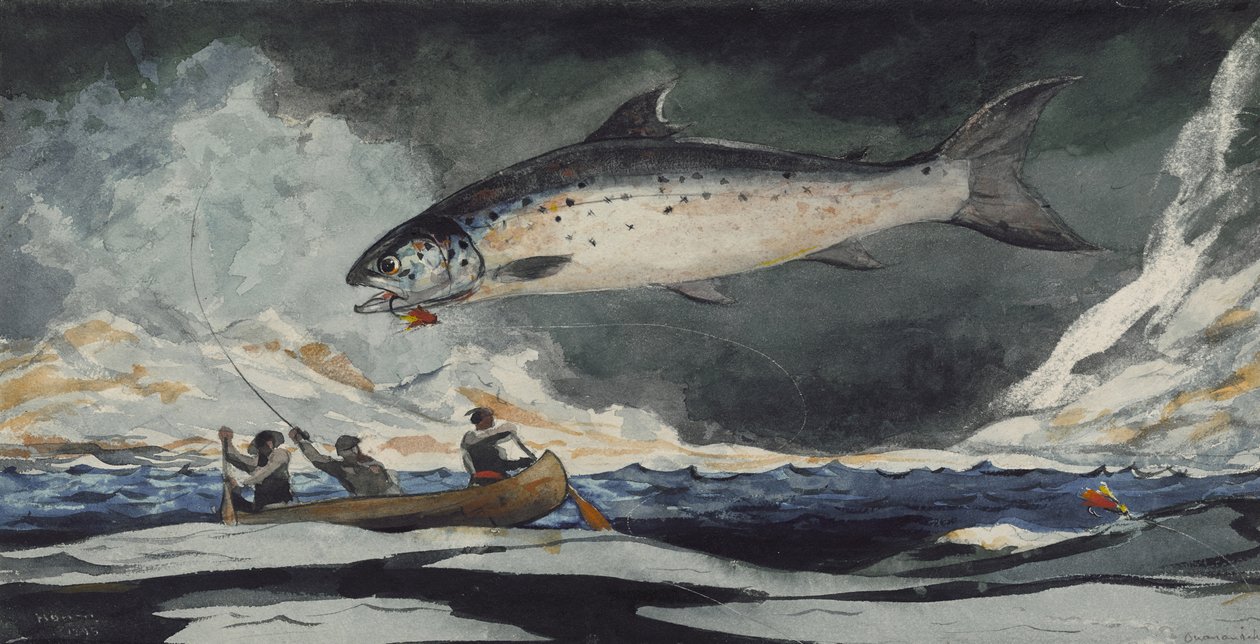 Ein guter Pool, Saguenay River, 1895 von Winslow Homer