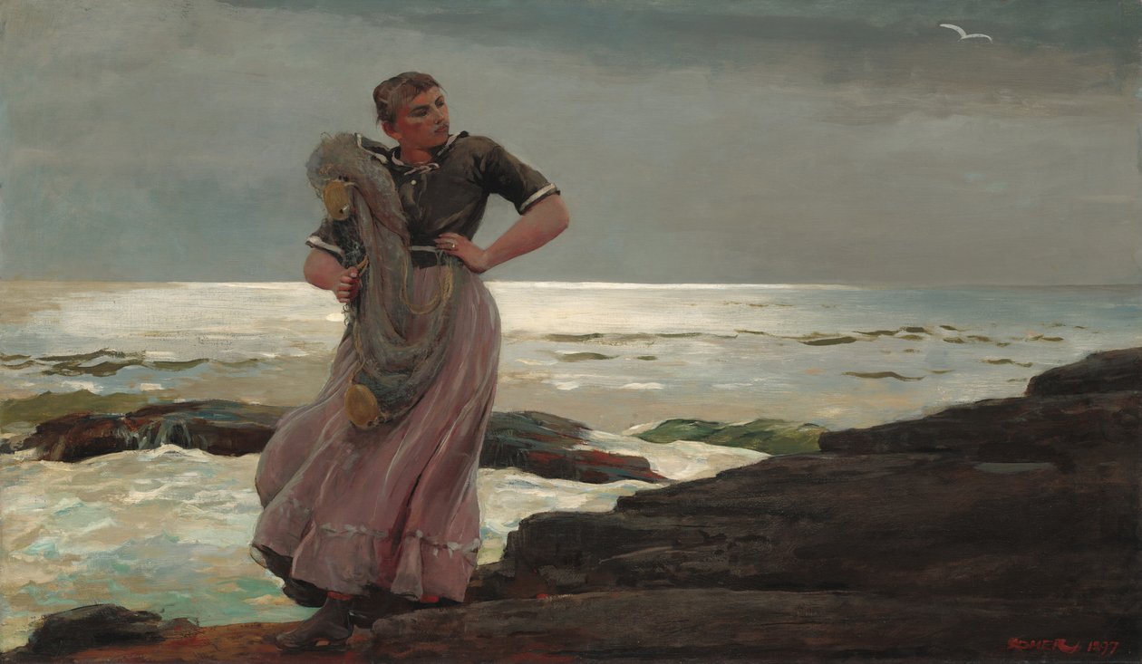 Ein Licht auf dem Meer, 1897 von Winslow Homer