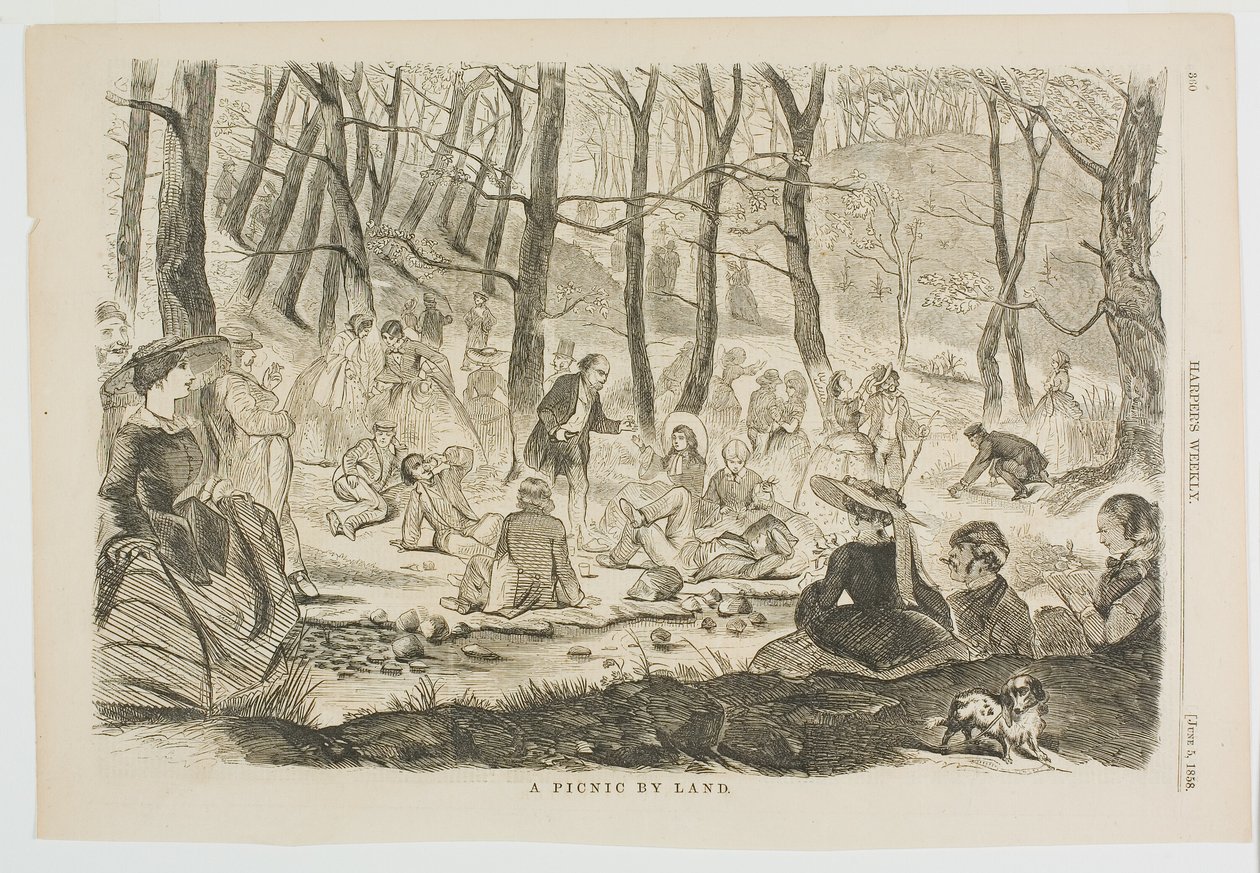 Ein Picknick zu Land von Winslow Homer