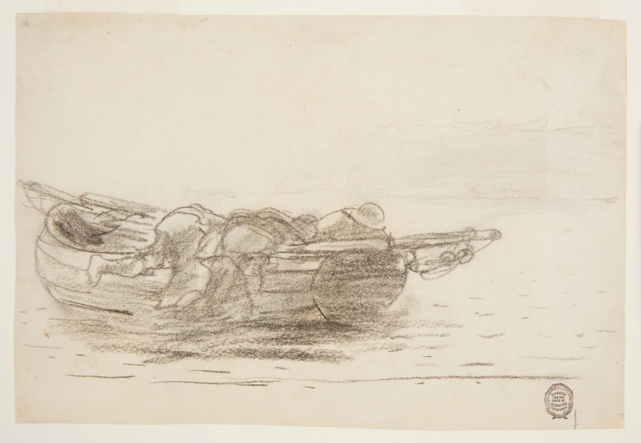 Fischer klettern über die Bordwand, Cullercoats, England von Winslow Homer