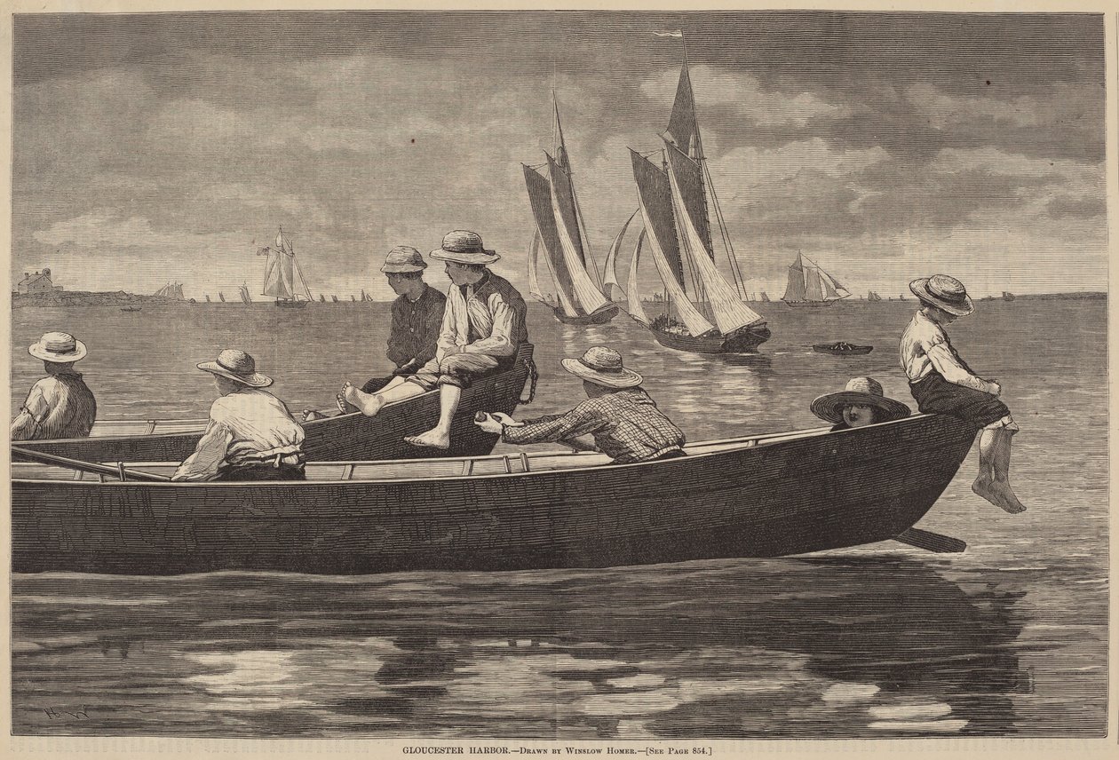 Gloucester Hafen, veröffentlicht 1873 von Winslow Homer