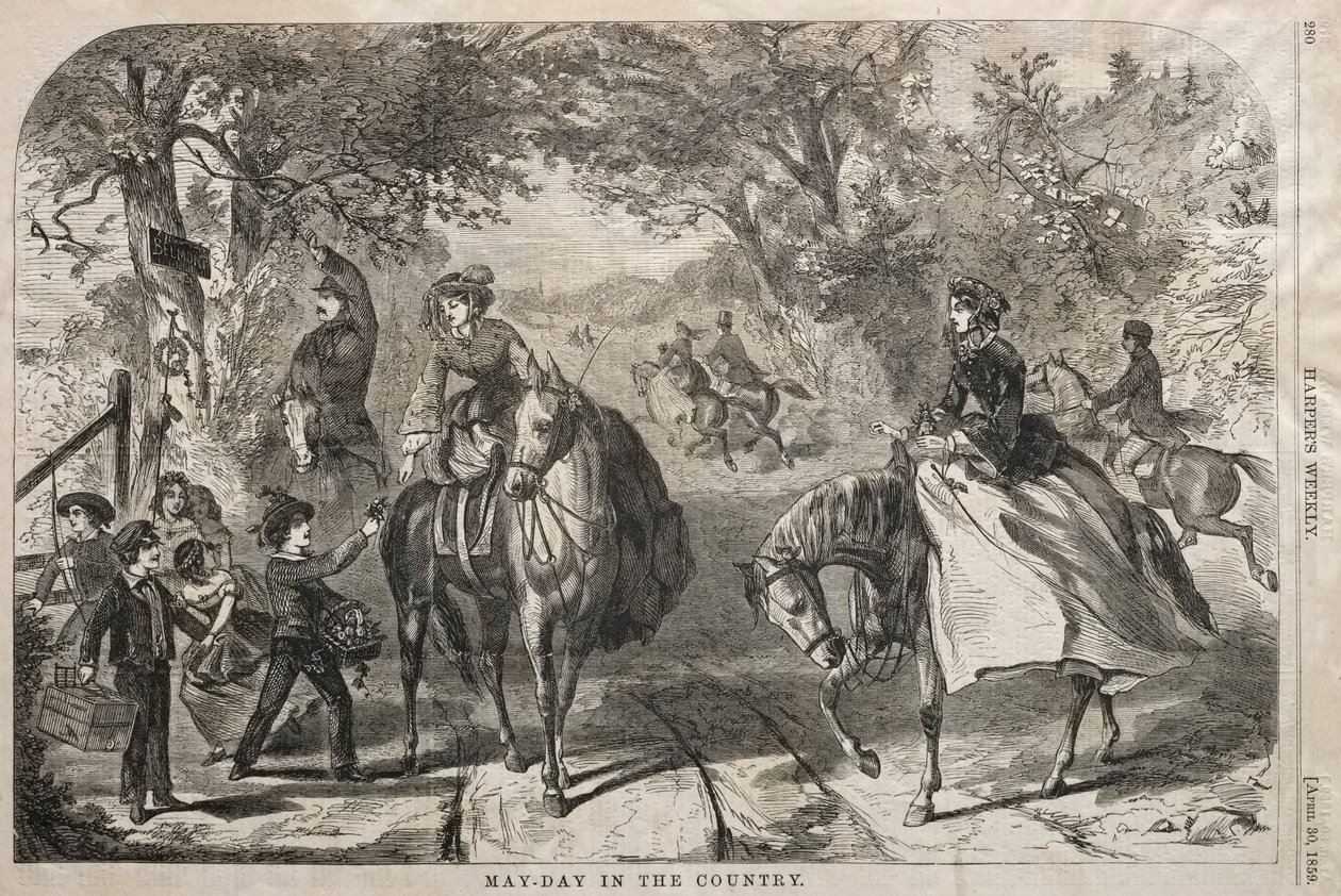 Maifeier auf dem Land, 1859 von Winslow Homer