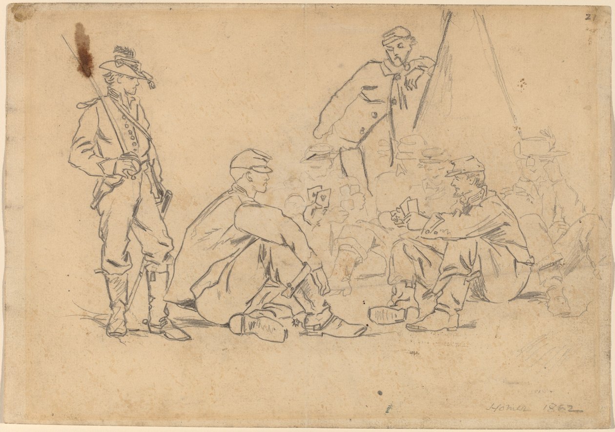 Kartenspielen von Winslow Homer