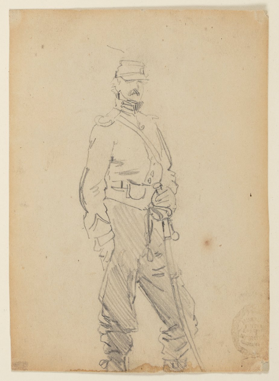 Stehender Offizier von Winslow Homer