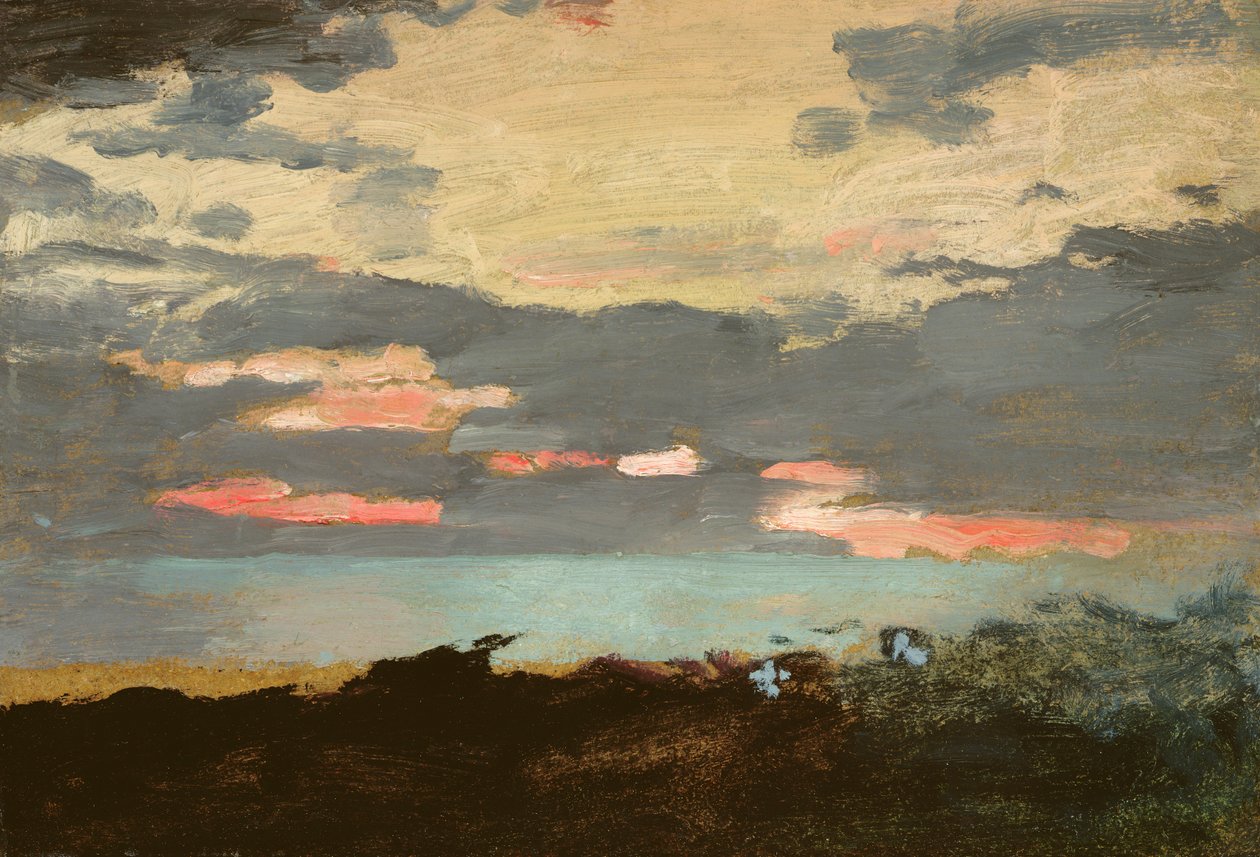 Sonnenuntergang, Saco Bay von Winslow Homer