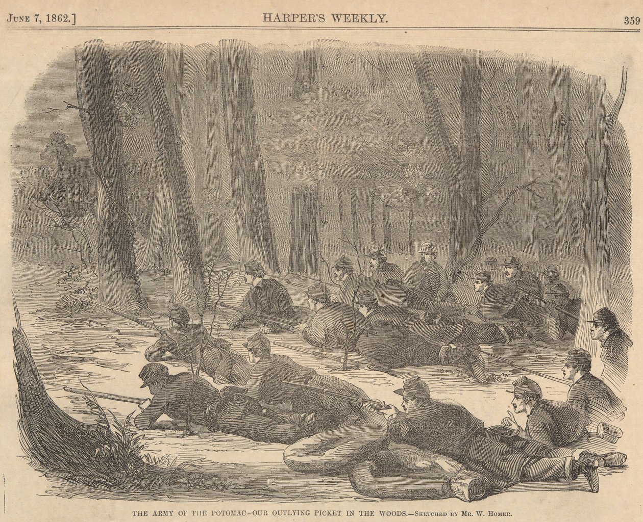Die Armee des Potomac von Winslow Homer