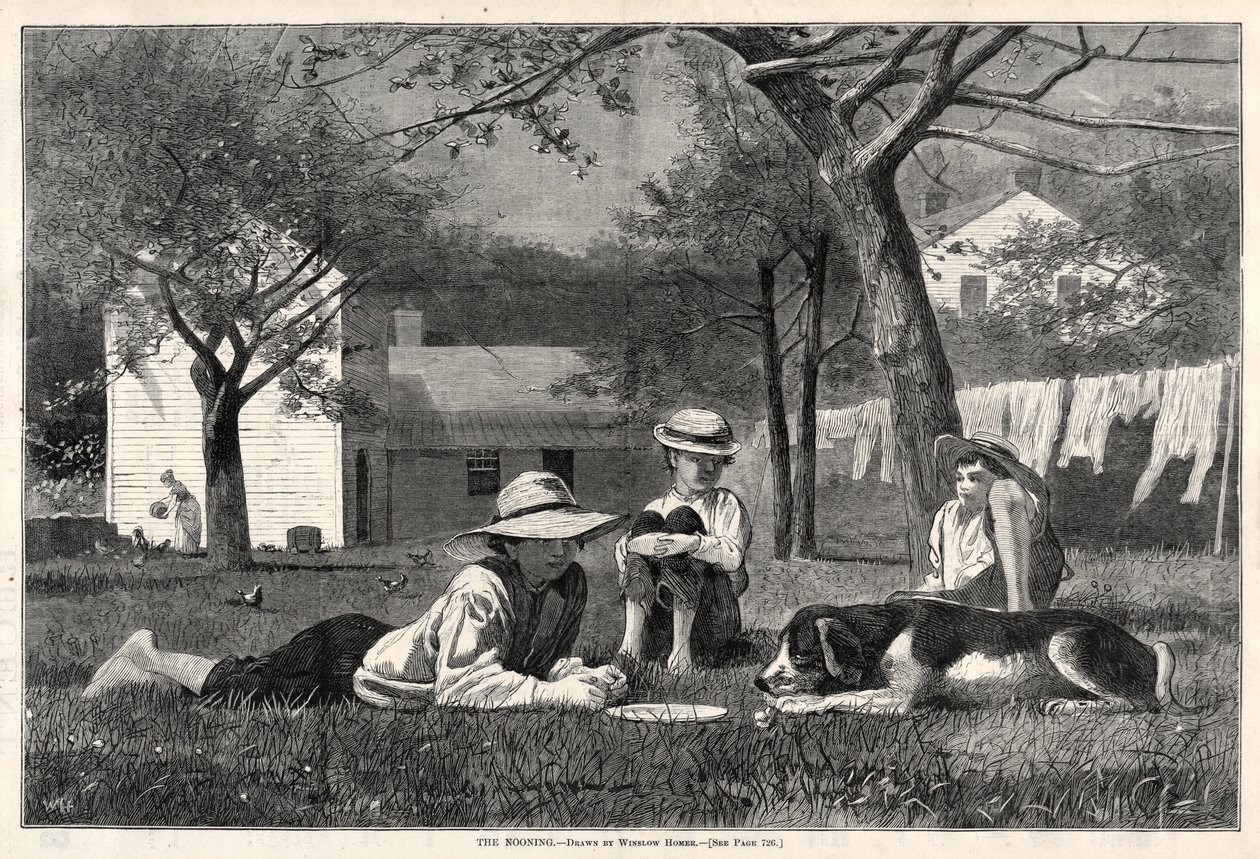Die Mittagspause, 1873 von Winslow Homer