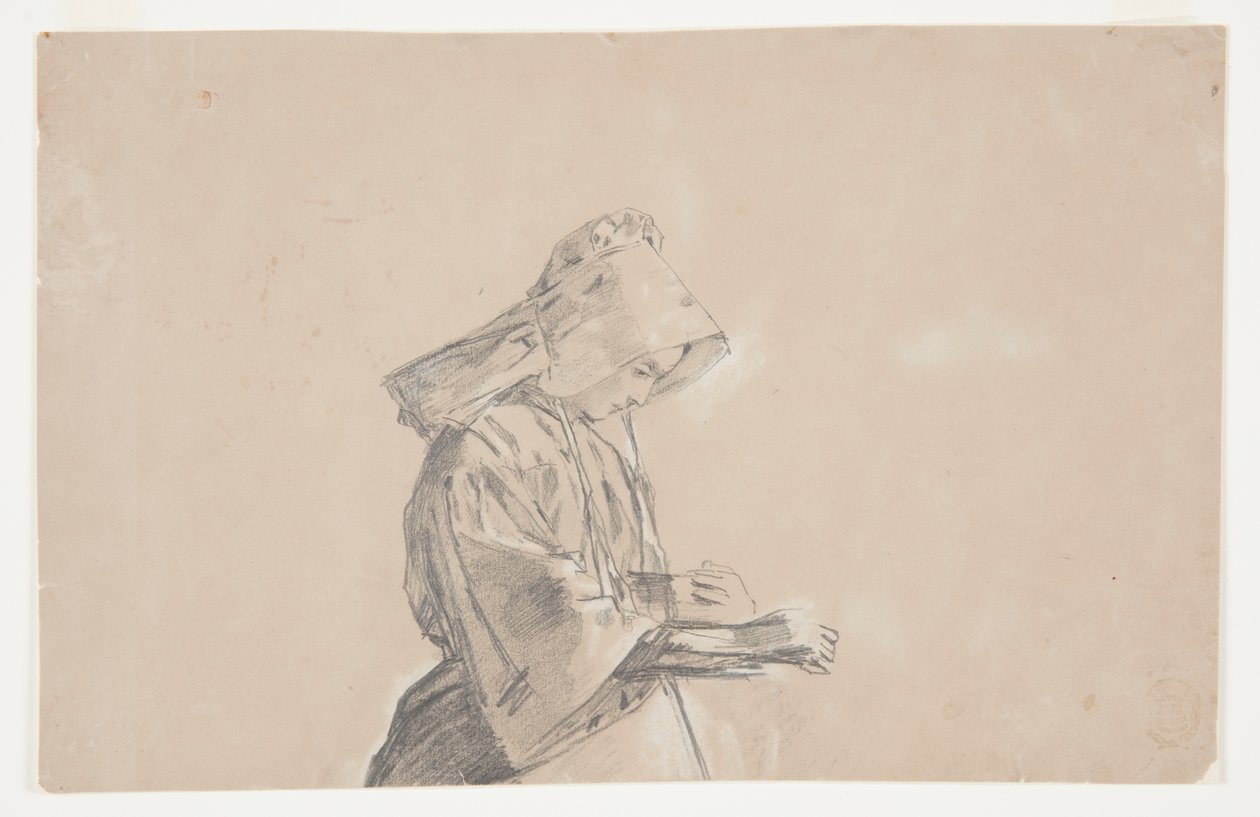 Frau mit Sonnenhut von Winslow Homer