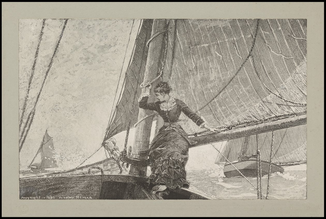 Segelmädchen, 1880 von Winslow Homer