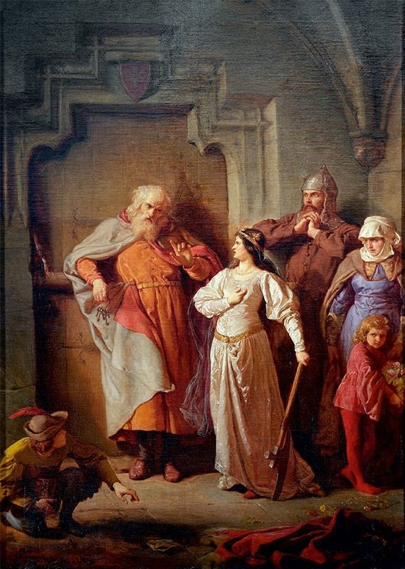 Königin Jadwiga und Dymitr von Goraj von Wojciech Gerson