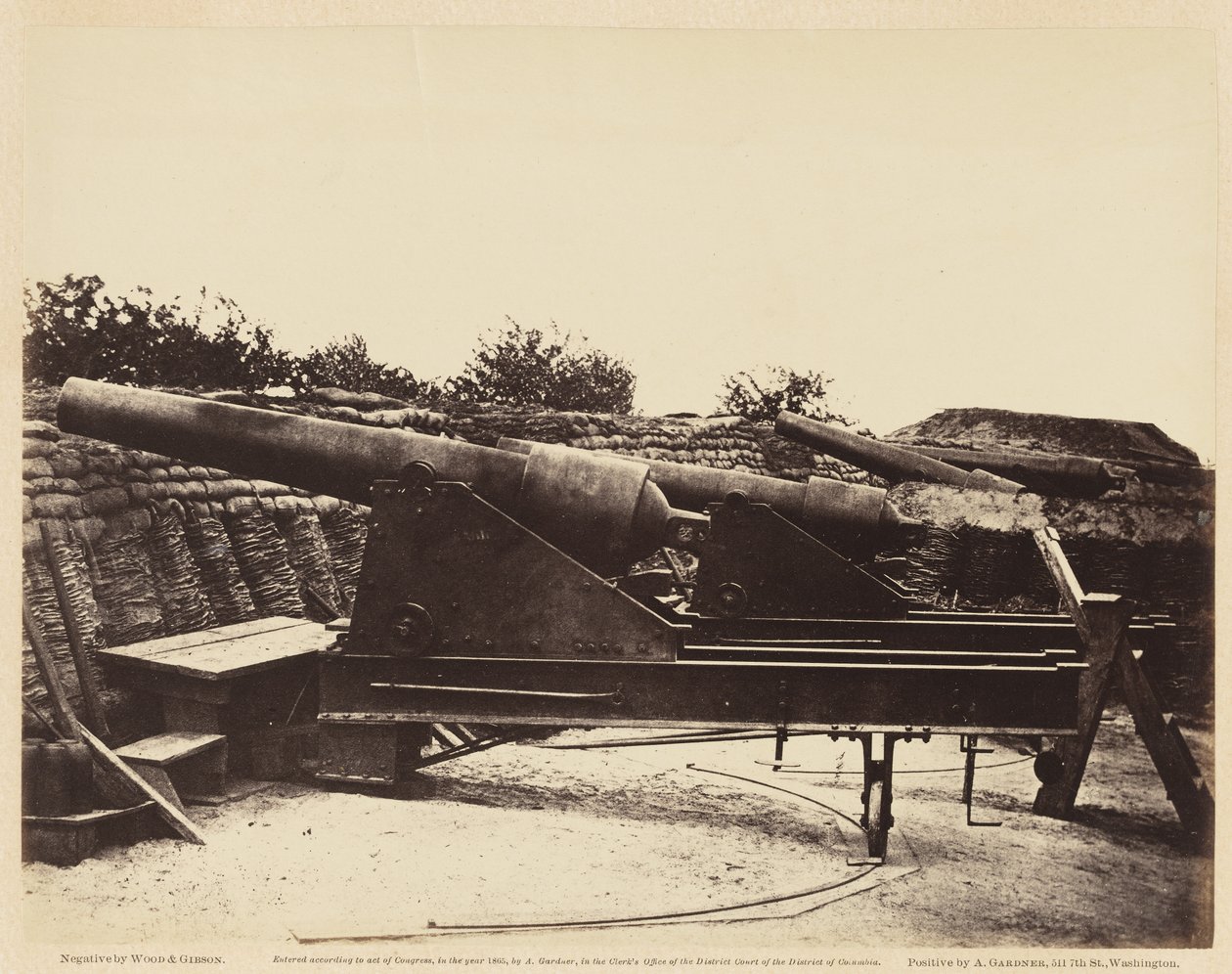 Batterie Nr. 1, in der Nähe von Yorktown, Mai 1862 von Wood and Gibson Wood and Gibson