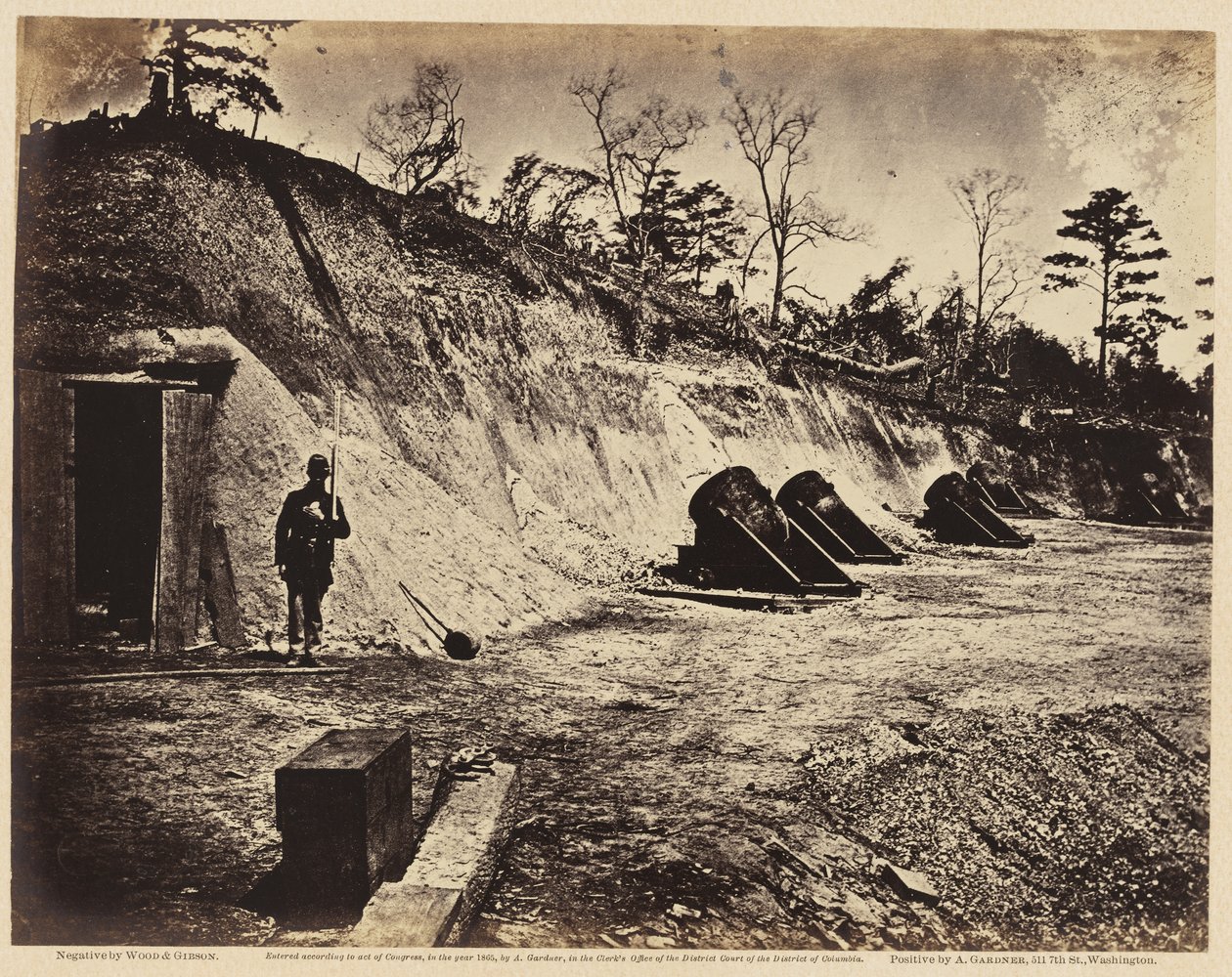 Batterie Nr. 4, in der Nähe von Yorktown, Mai 1862 von Wood and Gibson Wood and Gibson