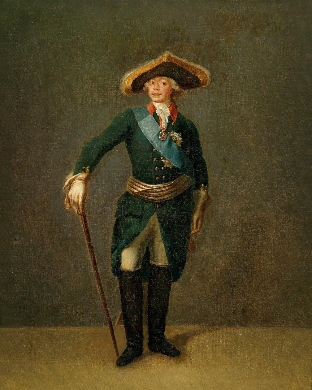 Porträt von Paul I. von Stepan Semenovich Shchukin