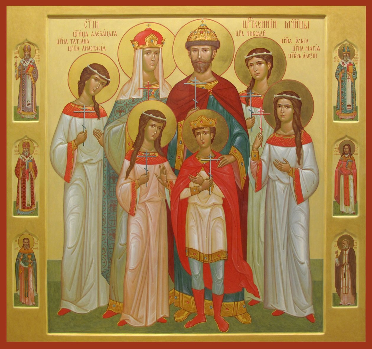Die ermordete Familie von Zar Nikolaus II von Workshop of the Trinity Lavra of St. Sergius