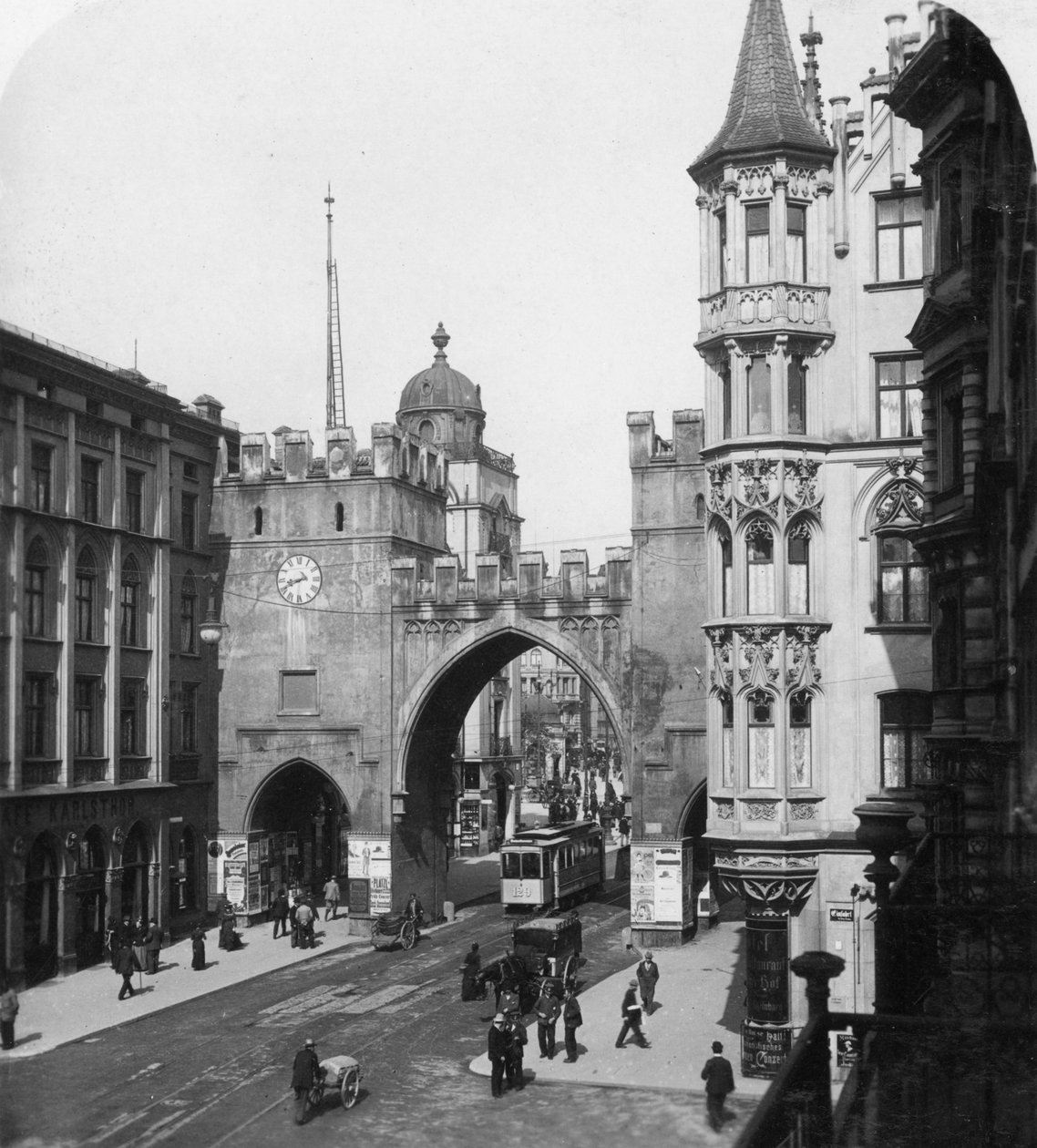 Karlstor, München, Deutschland, um 1900 von Wurthle and Sons