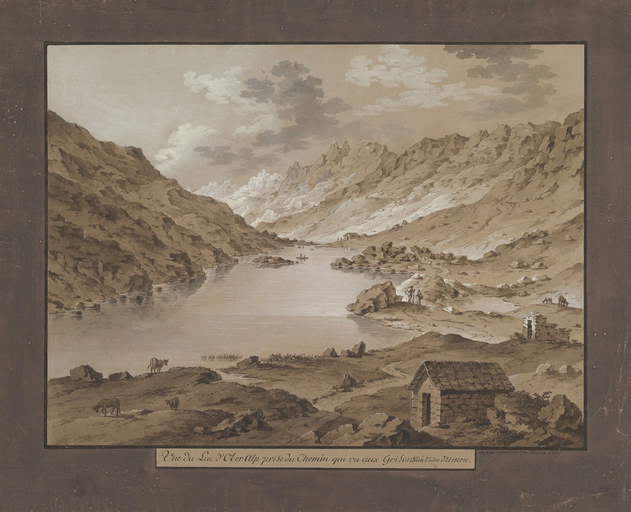 Blick auf den Oberalpsee von Xaver Triner
