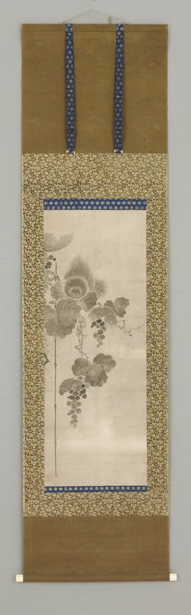 Weinrebe mit Eichhörnchen von Yogetsu Yogetsu