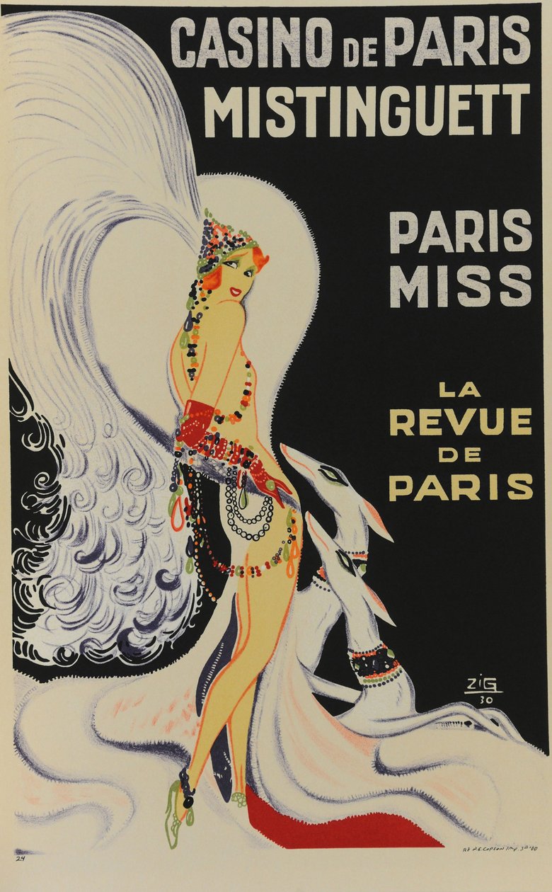 Casino de Paris. Mistinguett. Paris Miss, 1930 von Zig