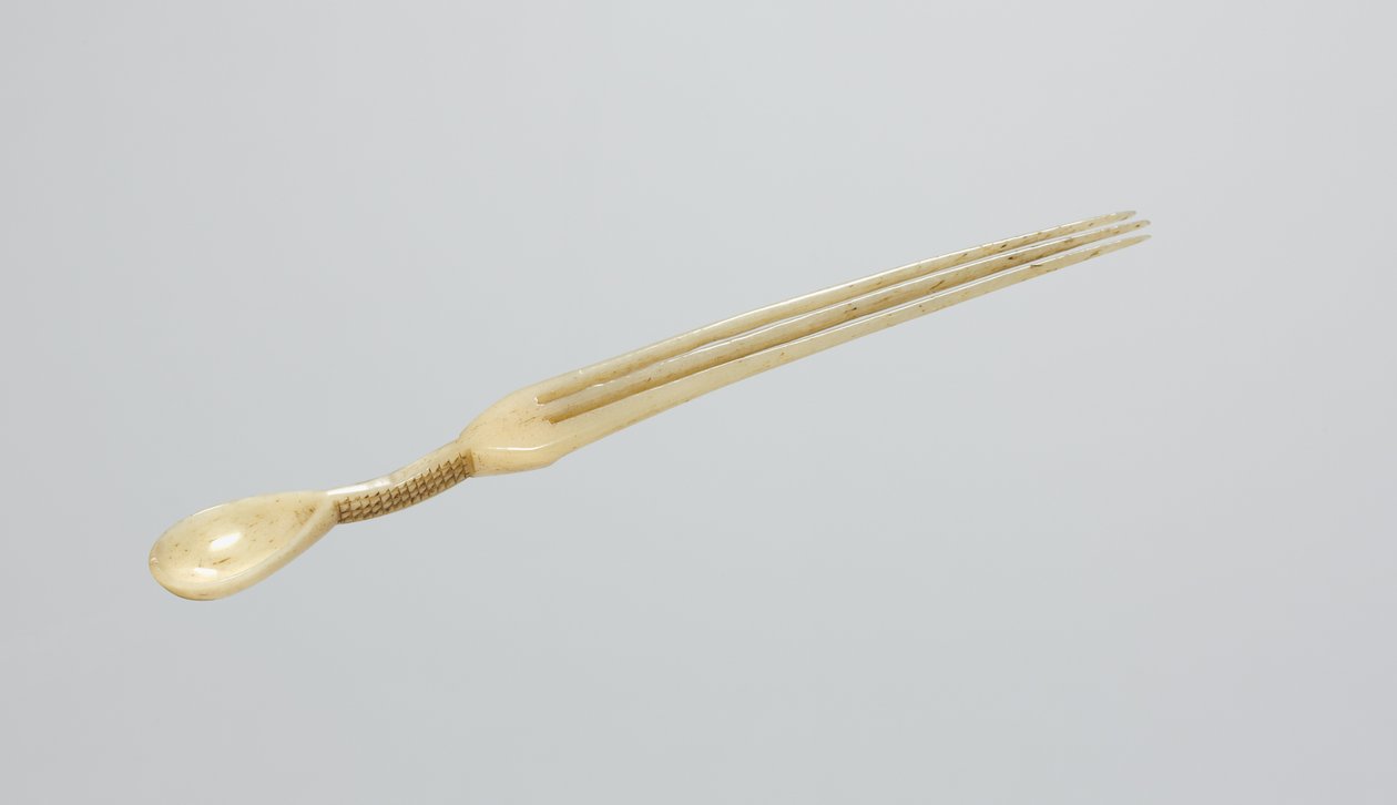 Schnupflöffel/Kamm, späte 1800er Jahre (Knochen) von Zulu