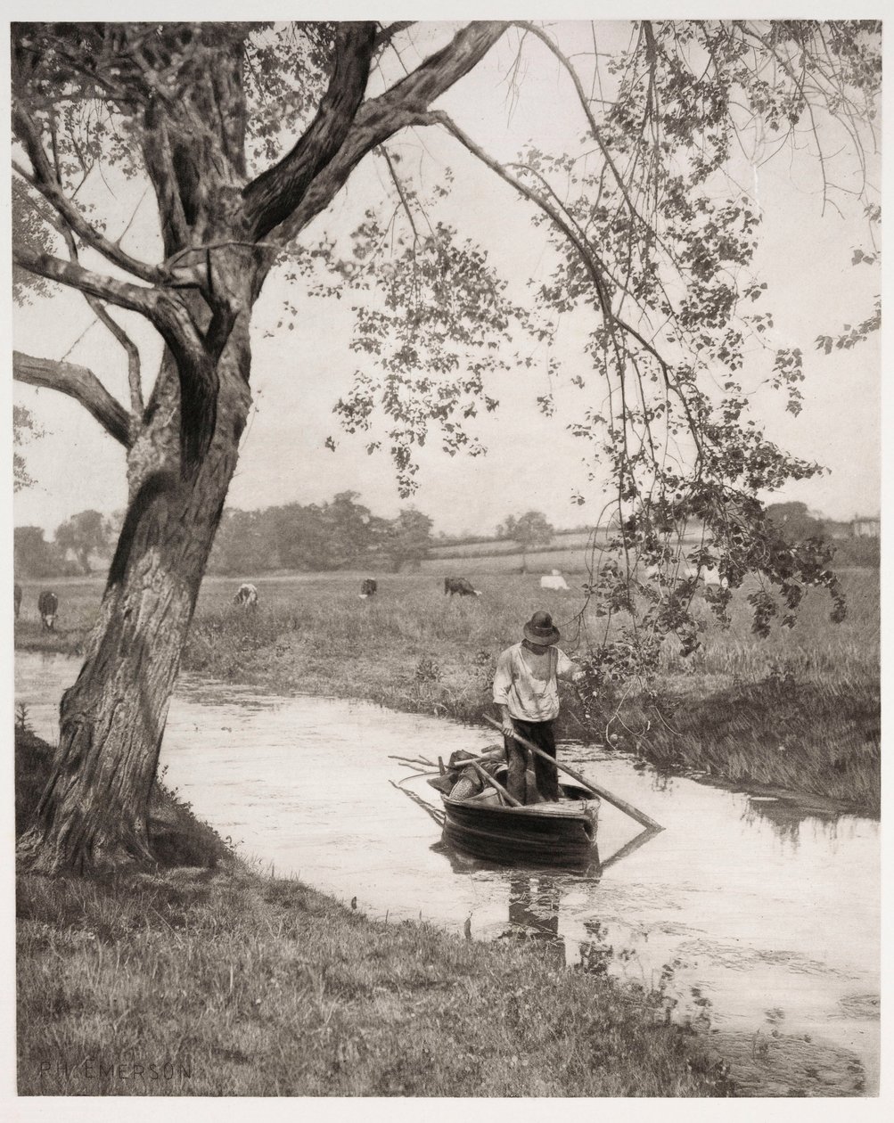 Ein Deich in Suffolk (une digue du Suffolk) von Frederick (attr. to) Barnard