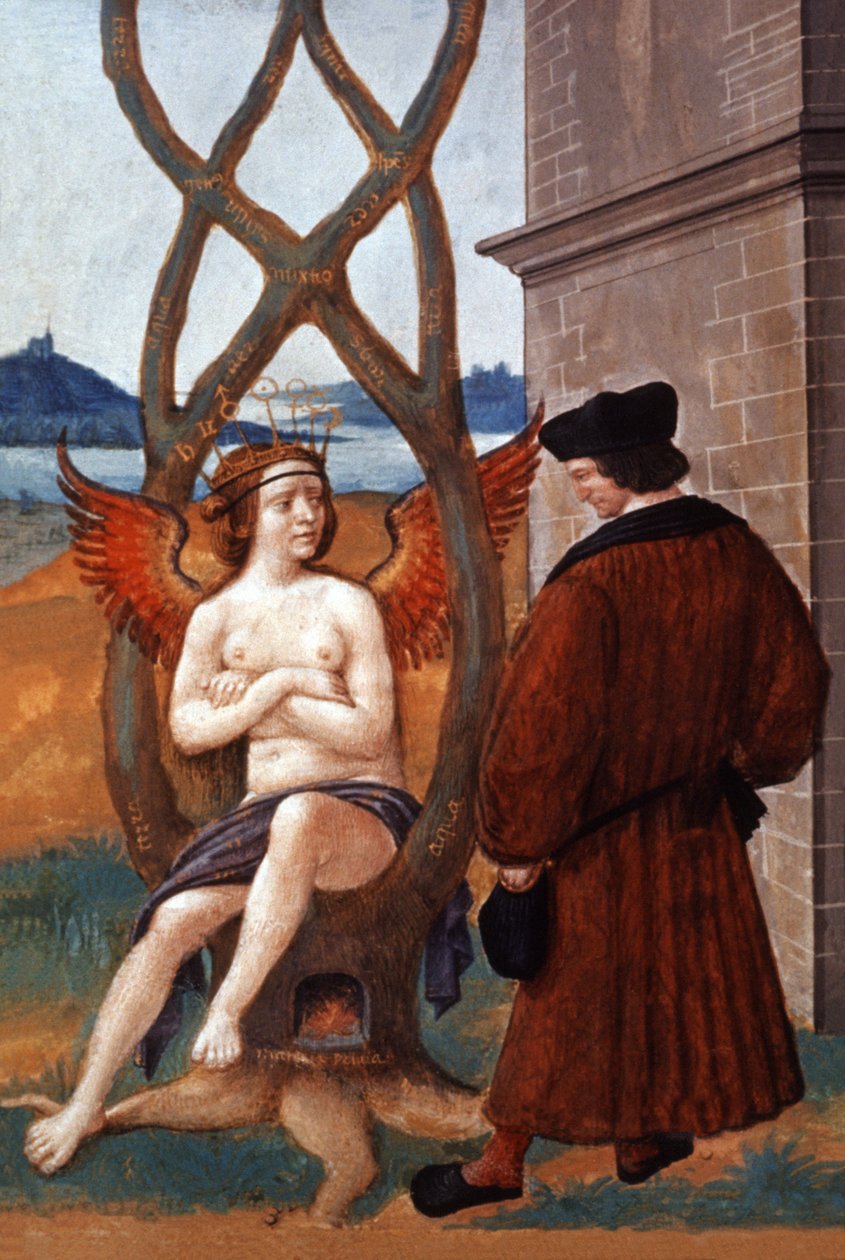 Alchemie. 15. Jahrhundert (Miniatur) von . .