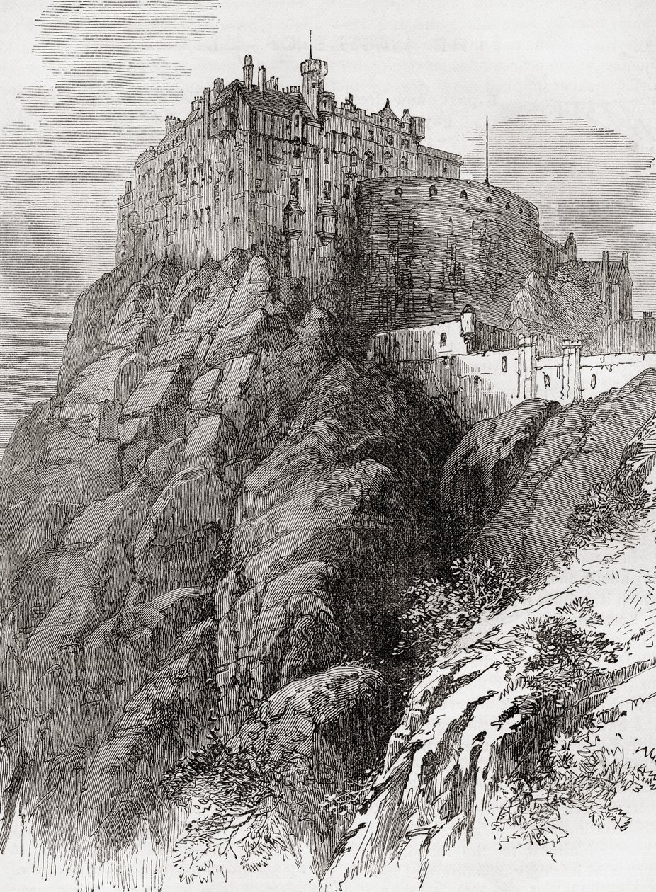 Edinburgh Castle, Castle Rock, Edinburgh, Schottland von . .