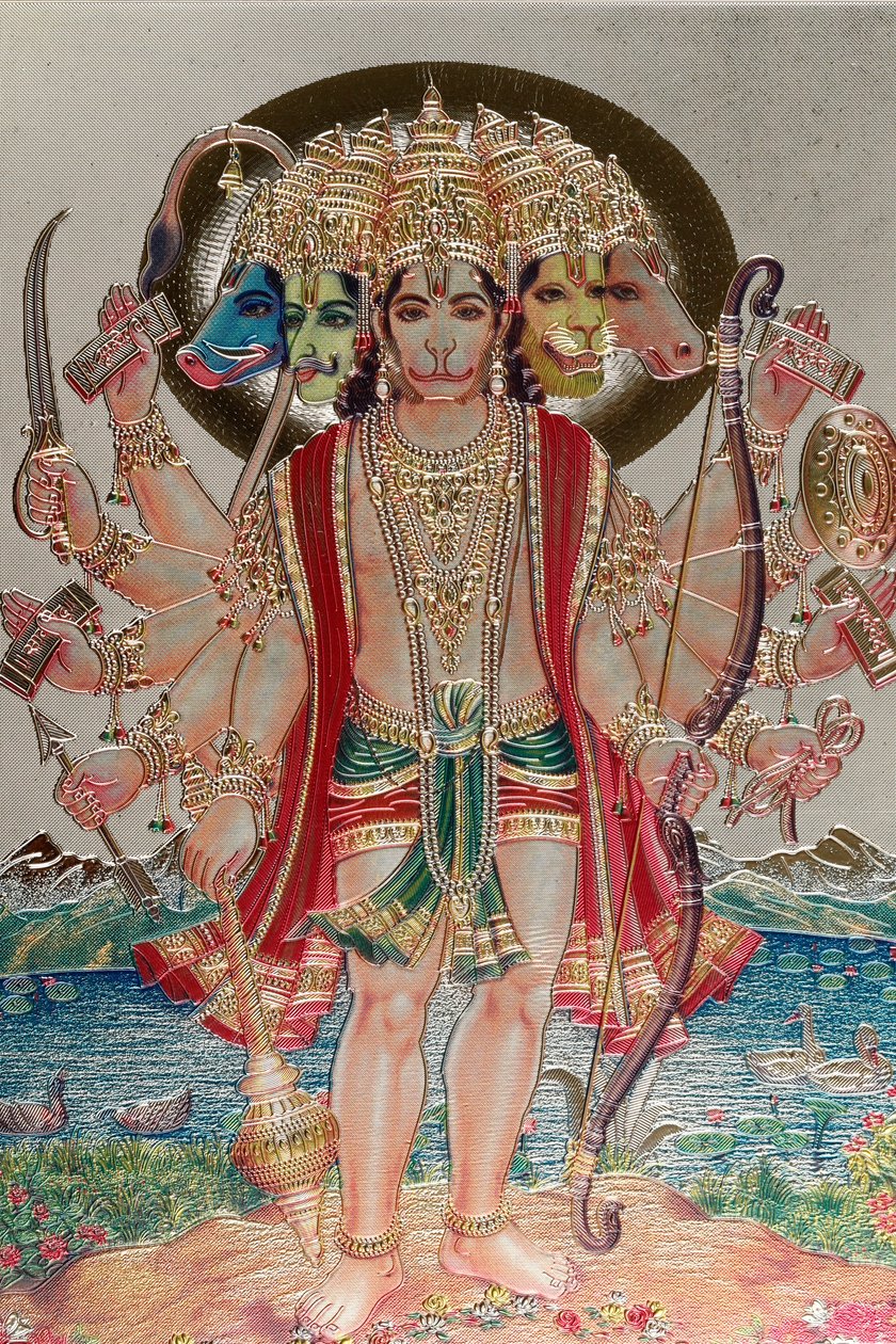 Hanuman, der Affengott in der hinduistischen Mythologie von . .