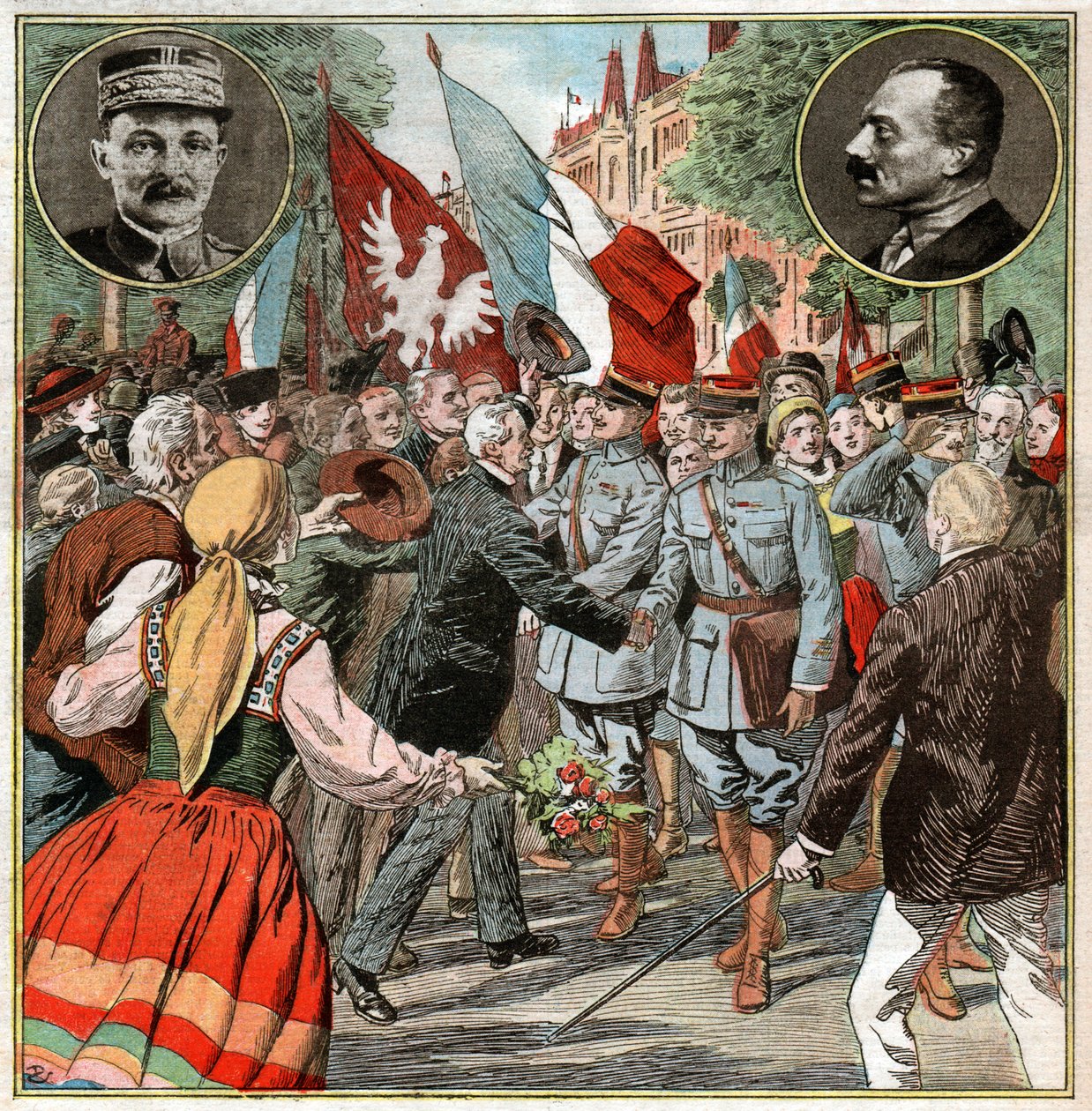 Maxime Weygand in Polen von Ferdinand Georg Waldmuller