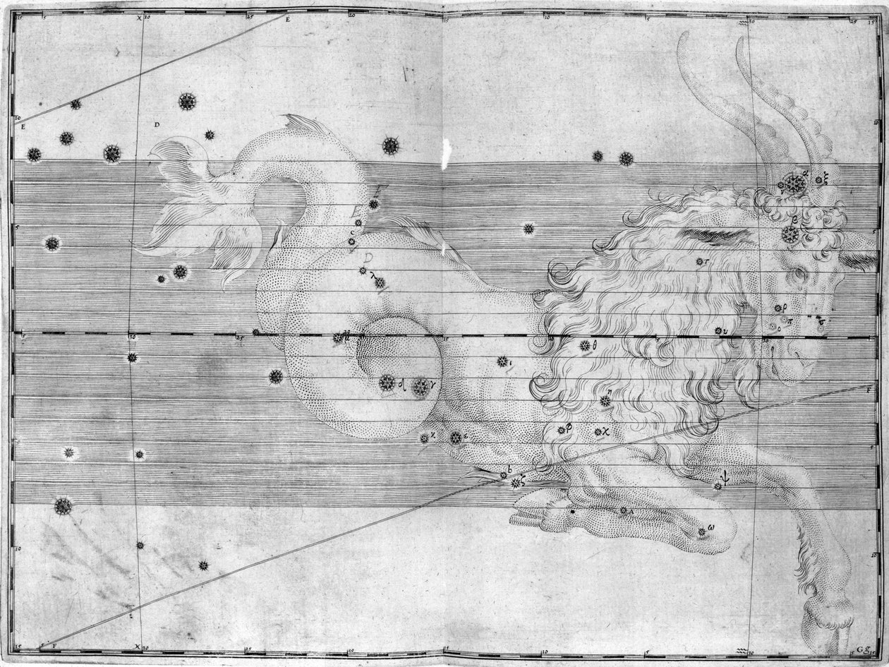 Das Sternbild Steinbock von Frederick (attr. to) Barnard