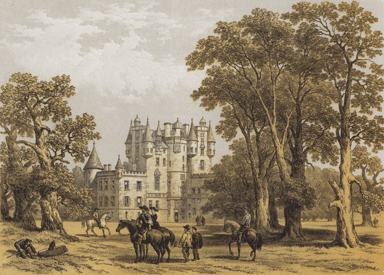 Schloss Glamis, Forfarshire von after George Cattermole