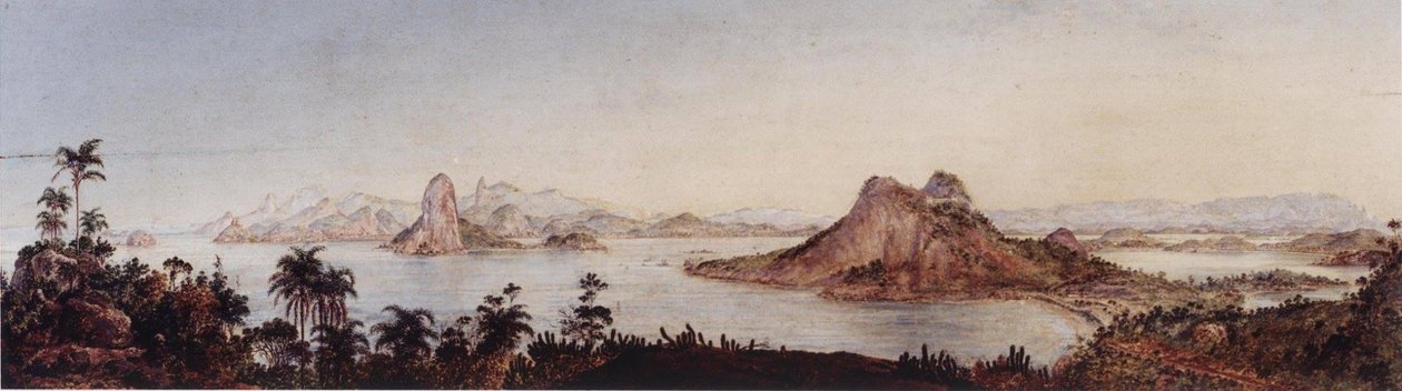 Ansicht des Eingangs zur Bucht von Rio de Janeiro von Nicola Antonio Facchinetti