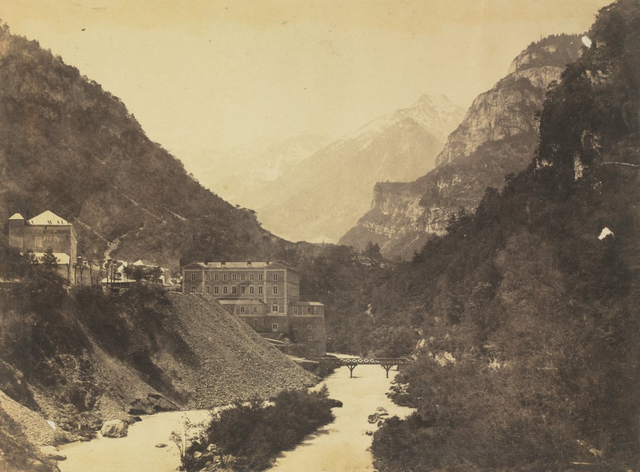 Eaux-Chaudes, Pyrenäen (verso) von attributed to Farnham Maxwell Lyte