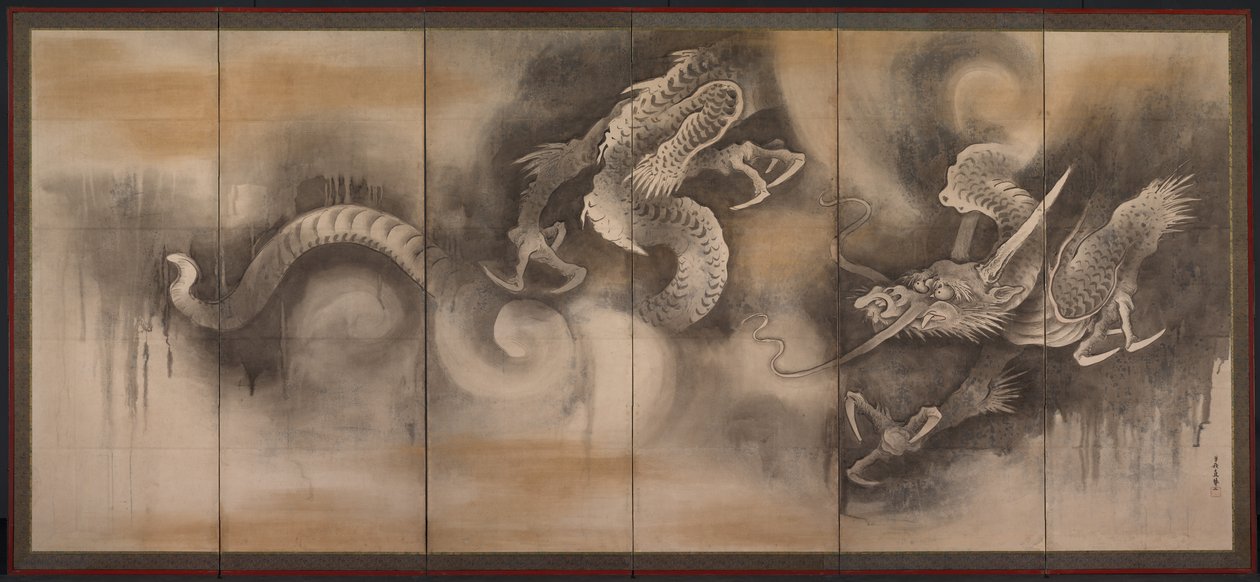 Drache von attributed to Soga Nichokuan