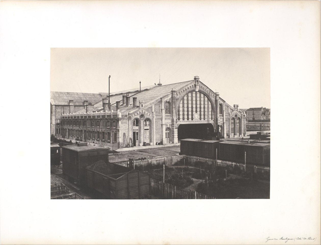 Bahnhof von Boulogne, Seite von Paris von Edouard Denis Baldus