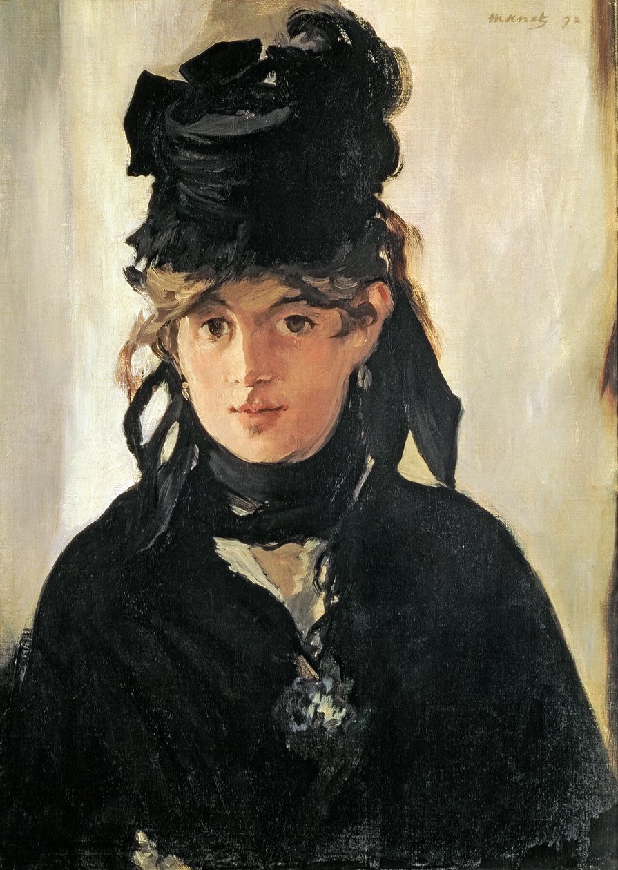 Berthe Morisot mit einem Strauß Veilchen, 1872 von Édouard Manet