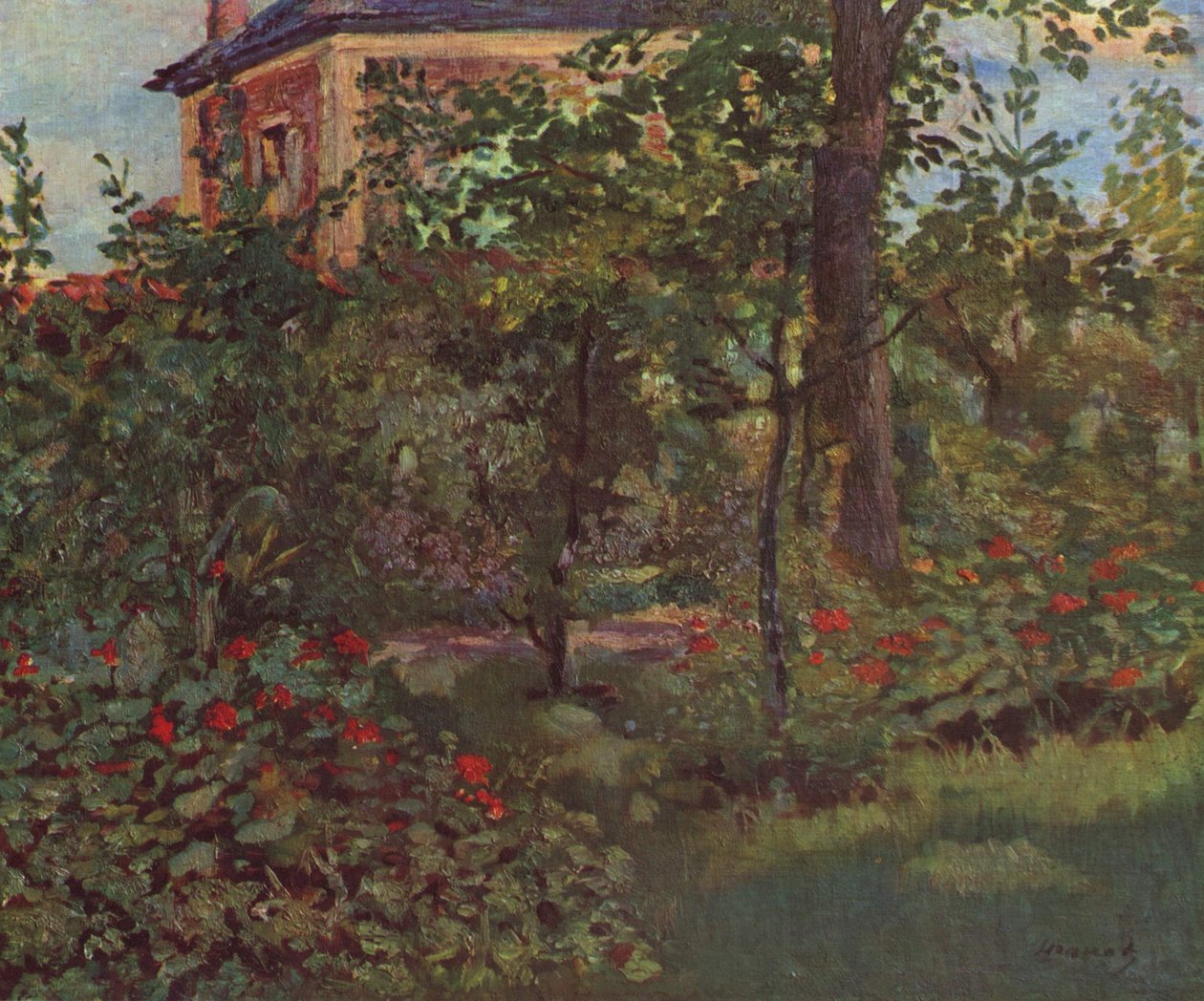 Eine Ecke im Garten von Bellevue von Édouard Manet