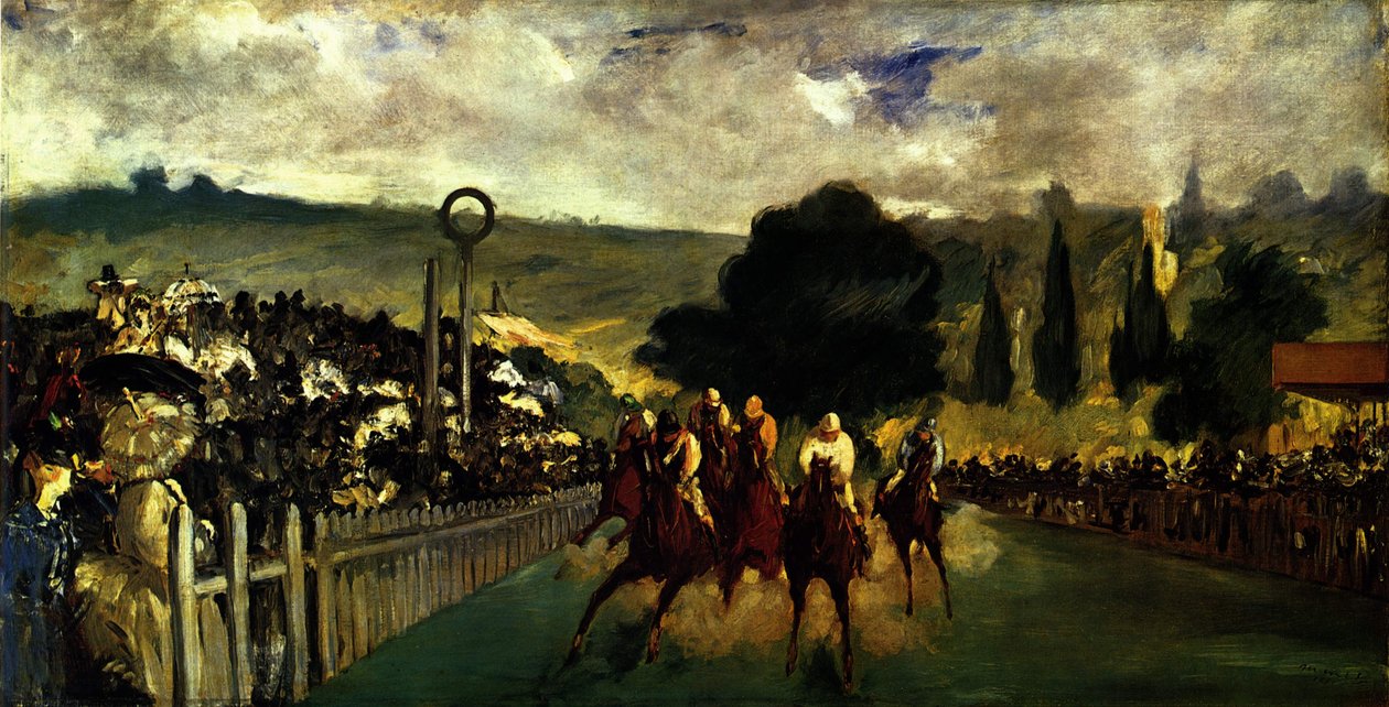Rennen in Longchamp von Édouard Manet