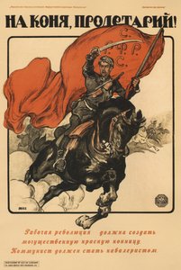 Zu Pferd, Proletarier! Poster, 1918