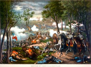 Die Schlacht von Chancellorsville, Virginia, 1863