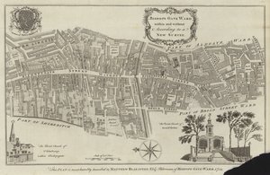 Karte des Bishopsgate Ward, London