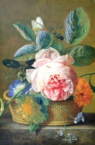 Ein Korb mit Blumen, 1740-45